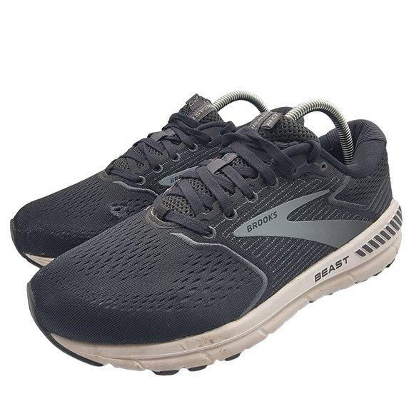 Brooks Beast 20 Shoes Mens 9 Wide Black Athletic Running Walking Sneaker - Picture 4 of 12